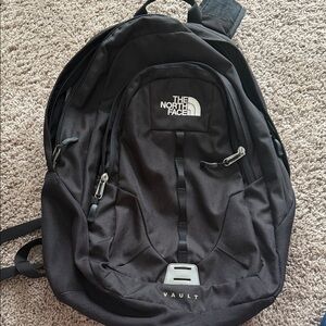 The North Face Black Vault Backpack with Logo